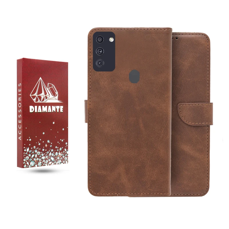 کیف کلاسوری دیامانته مدل چرم مناسب برای گوشی موبایل سامسونگ Galaxy M11