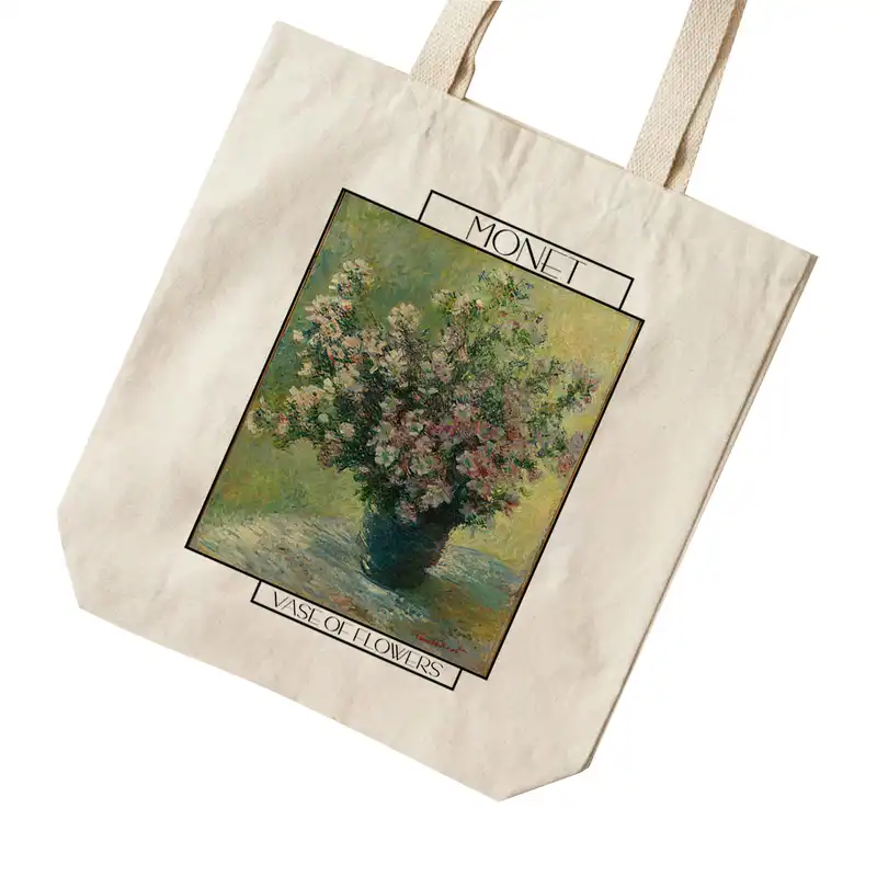 ساک خرید ترمه طراحان ایده مدل گلدان گل ها از مونه کد 0193 - S