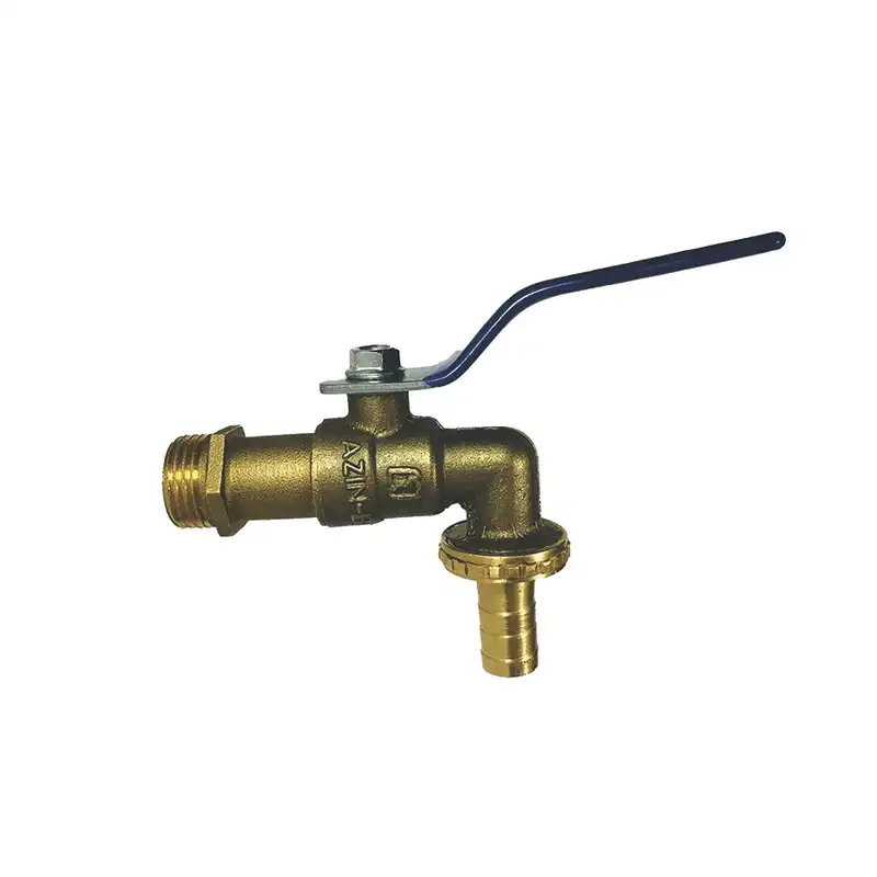 شیر حیاطی مدل دسته گازی برنجی کد 01