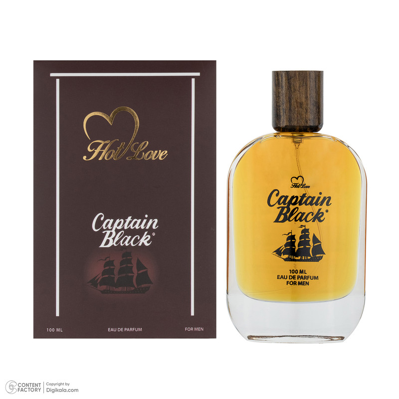 ادو پرفیوم مردانه هات لاو مدل کاپیتان بلک حجم 100 میلی لیتر