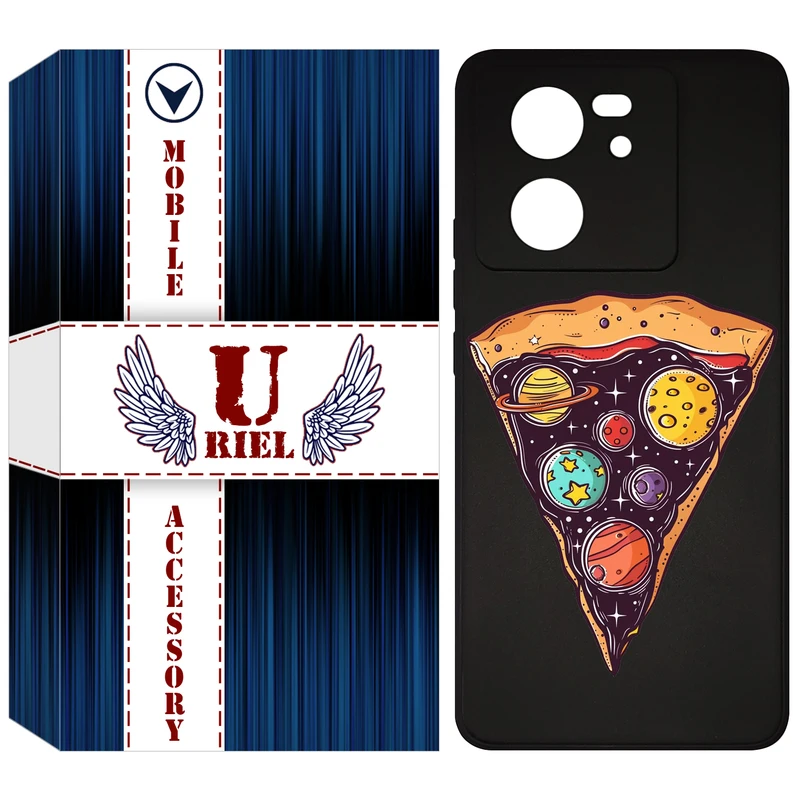 کاور یوریل مدل KSH کد 100 طرح پیتزای کهکشانی مناسب برای گوشی موبایل شیائومی 13T / 13T Pro / Redmi K60 Ultra