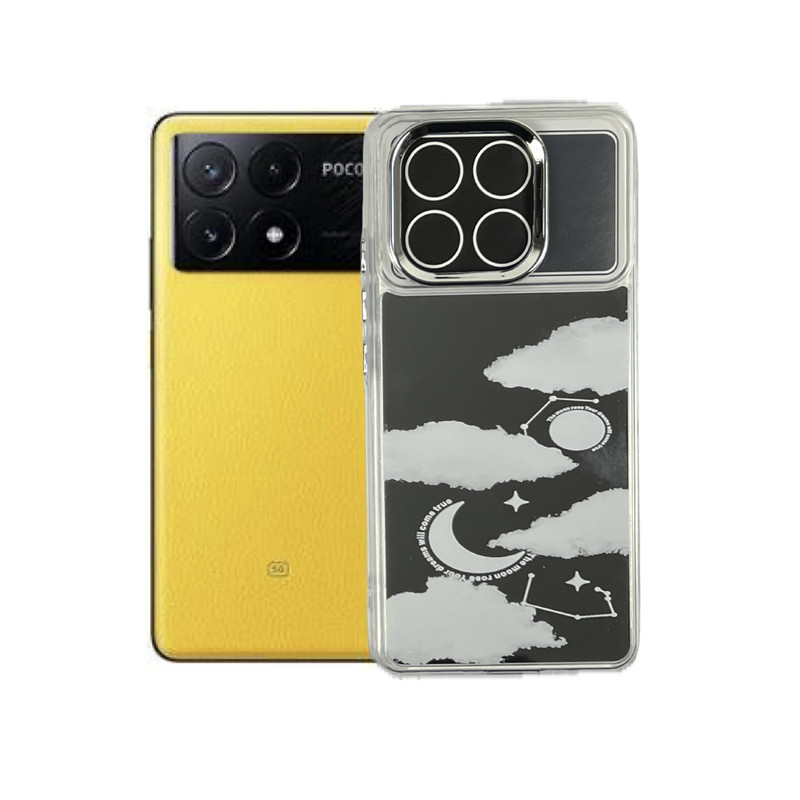 کاور طرح کهکشان آیینه ای مناسب برای گوشی موبایل شیائومی Poco X6 Pro