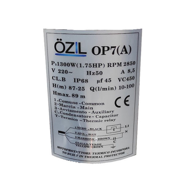 پمپ کف کش اوزیل مدل OP7A