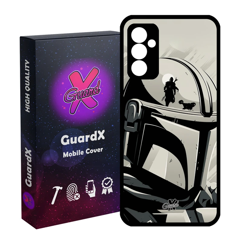 کاور گارد ایکس طرح Mandalorian مدل Glass10502 مناسب برای گوشی موبایل سامسونگ Galaxy A54 / A54 5G
