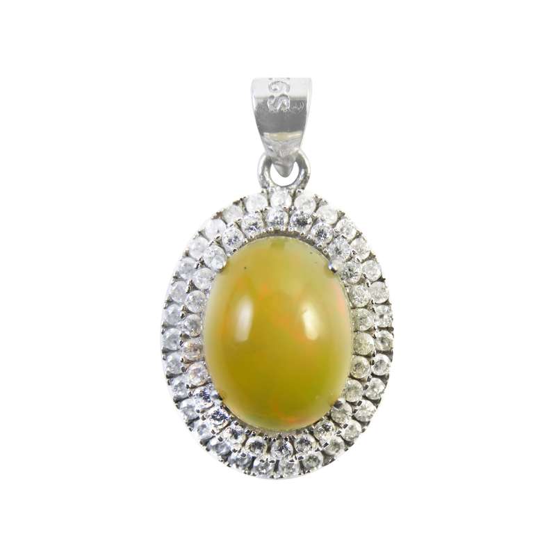 آویز گردنبند نقره زنانه کد 2613