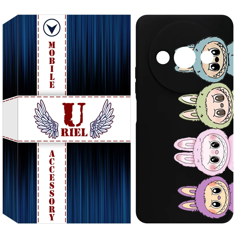 کاور یوریل مدل KSH کد 101 طرح عروسک لبوبو مناسب برای گوشی موبایل شیائومی Redmi A3 / A3x