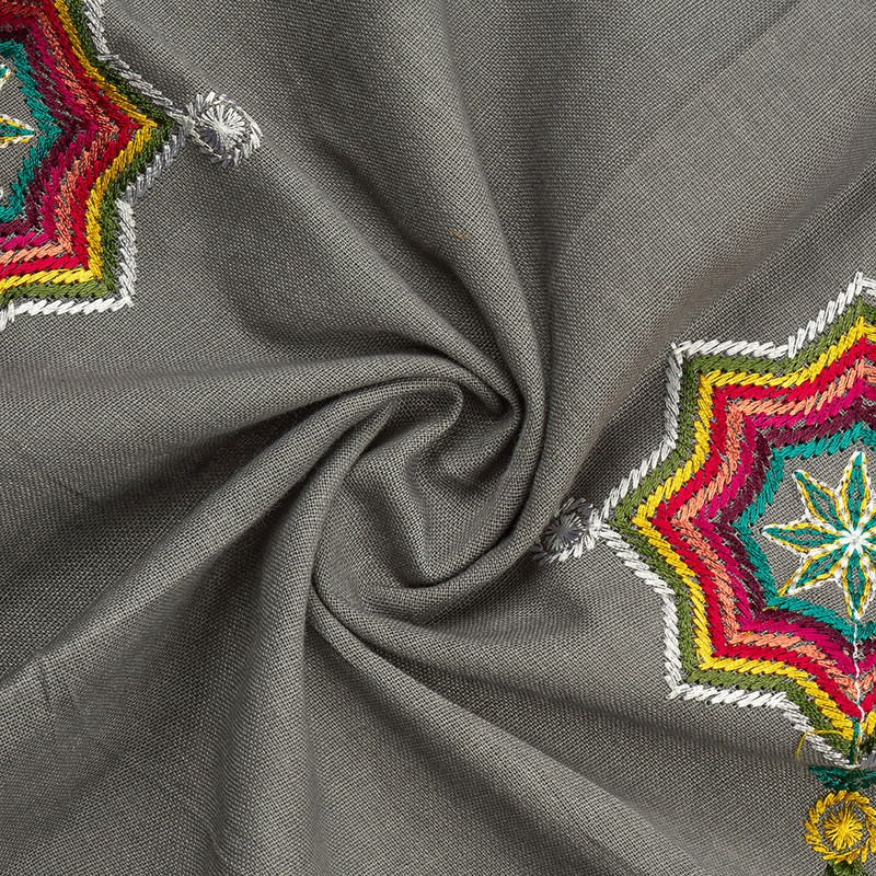 پارچه مانتو طرح پولک دوزی کد 02051430