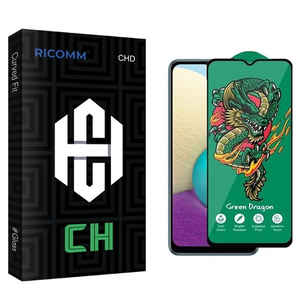محافظ صفحه نمایش ریکام مدل CH Green_Dragon مناسب برای گوشی موبایل سامسونگ Galaxy A02