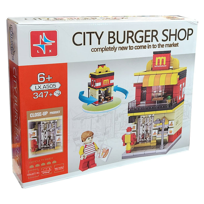 ساختنی 347 تکه ال ایکس مدل City Burger کد 505