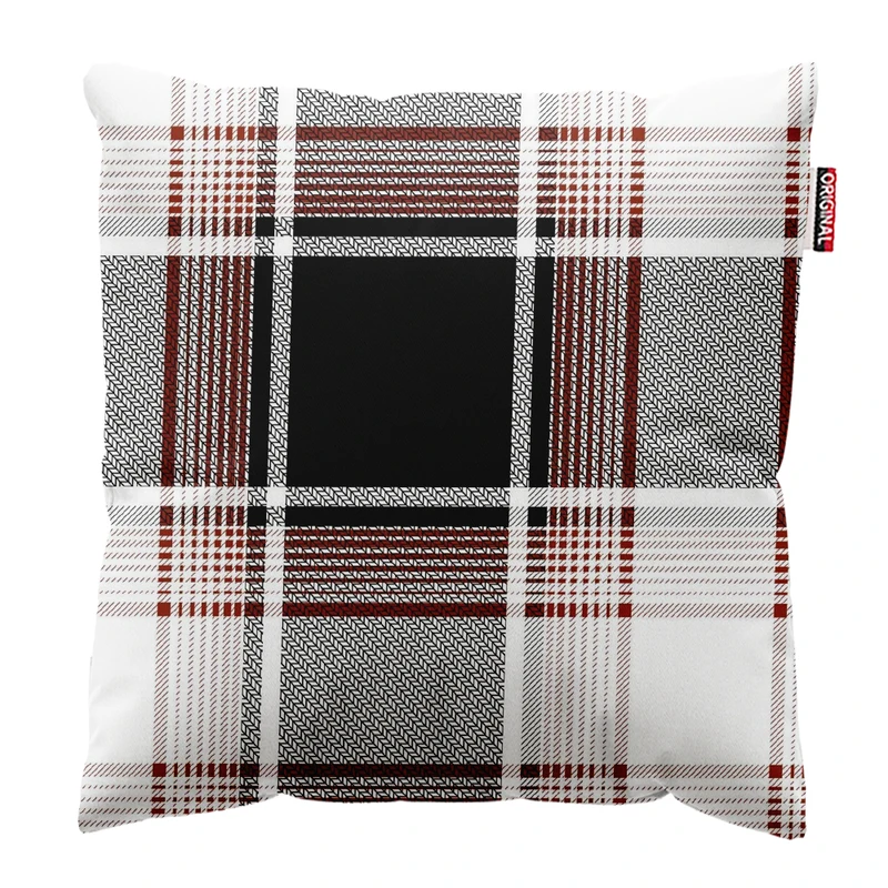 کوسن پاد آفرین مدل چهارخانه کد PK402147 سایز 40*40 سانتی متر