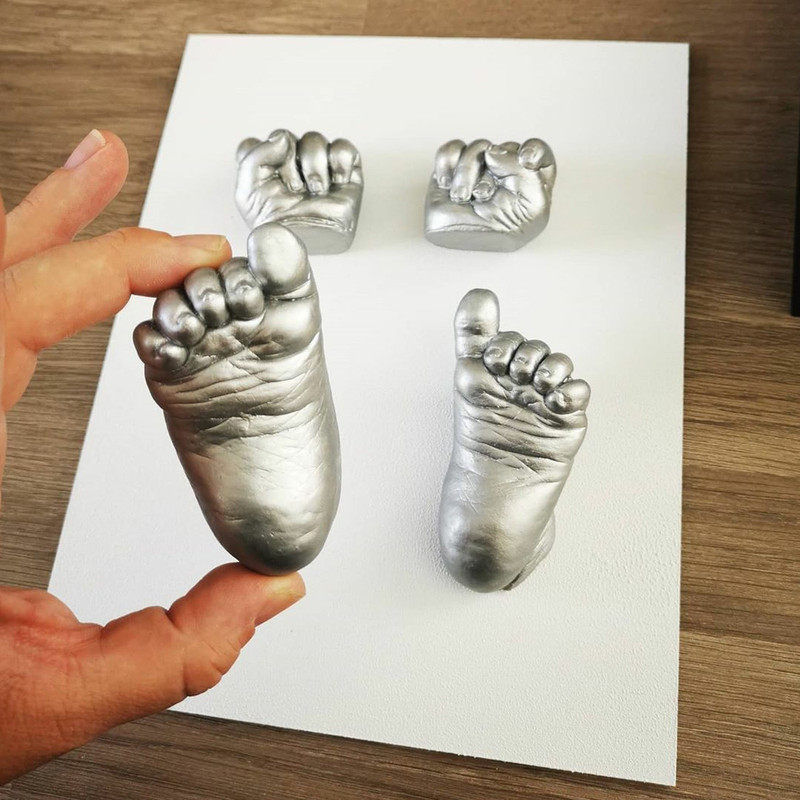 مجموعه قالبگیری تندیس ساز مدل دست و پای نوزاد