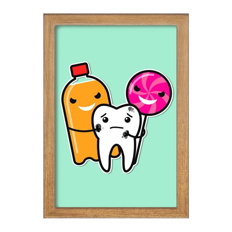 تابلو خندالو مدل دندان و دندانپزشکی کودکانه کد 27775