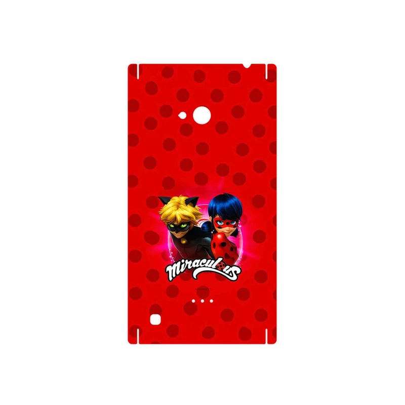 برچسب پوششی ماهوت مدل Ladybug and Cat Noir مناسب برای گوشی موبایل نوکیا Lumia 720