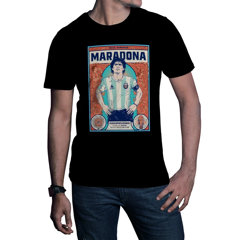 تی‌شرت آستین کوتاه مردانه مدل مارادونا