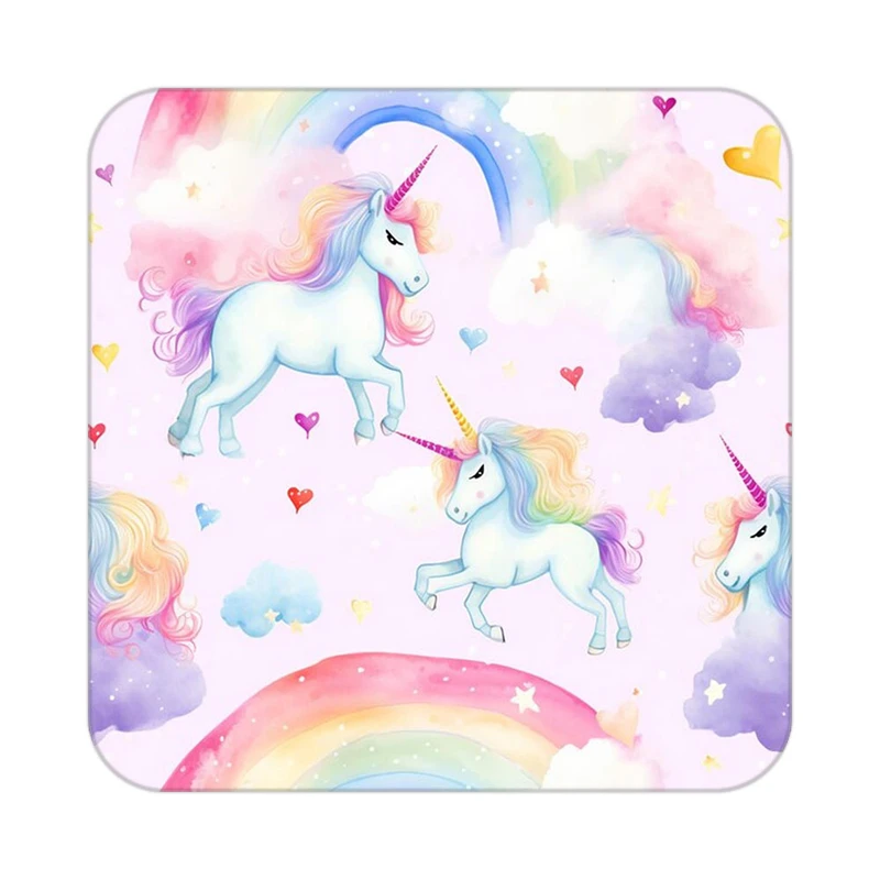 زیر لیوانی کاکتی طرح اسب تک شاخ و یونیکورن مدل mp30134