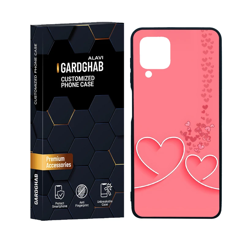 کاور گارد قاب علوی مدل دور ژله ای عاشقانه مناسب برای گوشی موبایل سامسونگ Galaxy M22 4G