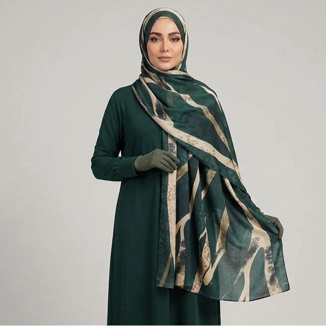 شال زنانه مدل پاییزی مزونی طرح جدید کد ana-2835