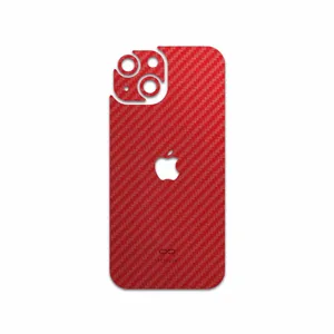 MAHOOT Red-Fiber Cover Sticker for Apple iPhone 15
