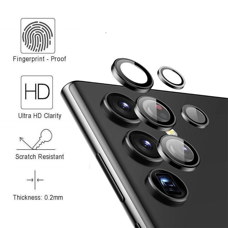 محافظ لنز دوربین راینو مدل LNZ-3D-HD مناسب برای گوشی موبایل سامسونگ Galaxy S23 Ultra