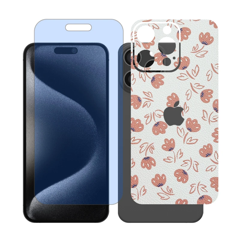 محافظ صفحه نمایش مات آنتی بلو گلس مدل Together مناسب برای گوشی موبایل اپل iPhone 15 Pro Max به همراه برچسب پوششی پشت گوشی