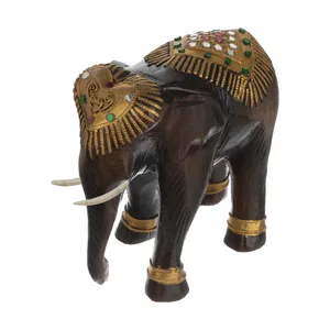 مجسمه چوبی مدل فیل کد D6