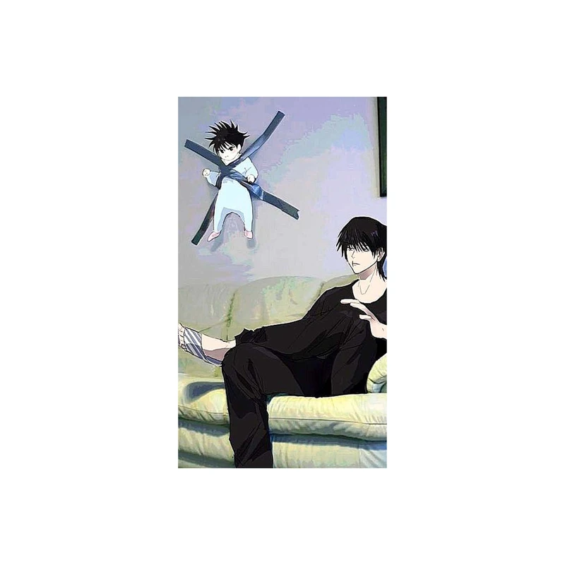 استیکر لپ تاپ و موبایل مدل انیمه طرح جوجوتسو کایسن مگومی فوشیگورو Jujutsu Kaisen Megumi Fushiguro کد 2286