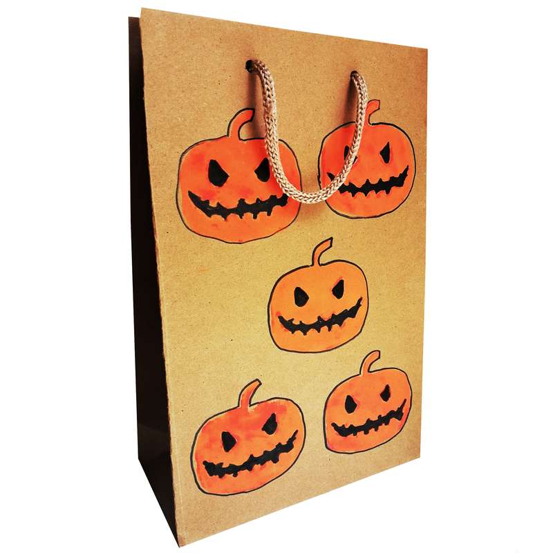 پاکت هدیه مدل هالووین طرح کدو 1 بسته 10 عددی