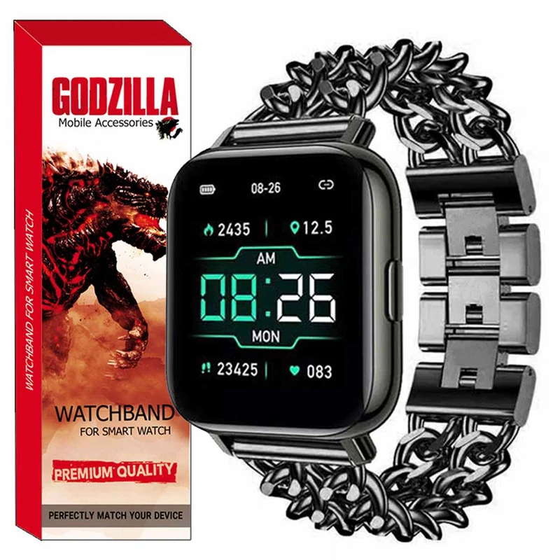 بند گودزیلا مدل CARTIR مناسب برای ساعت هوشمند جوی روم JR-FT6