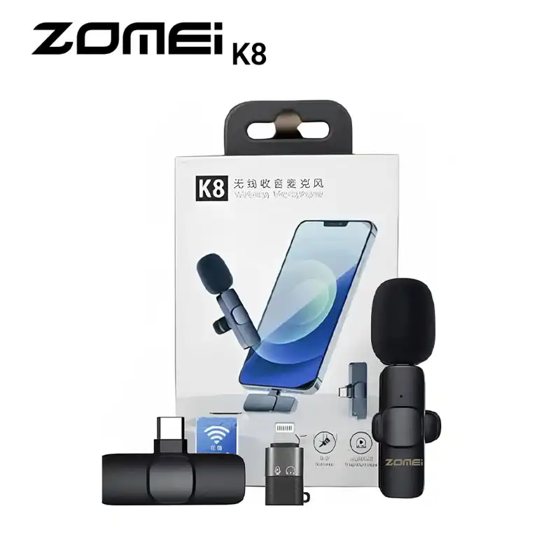 میکروفن بی سیم یقهای زومی مدل K8