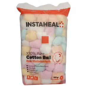 پنبه آرایشی اینستاهیل کد 01 بسته 100 عددی