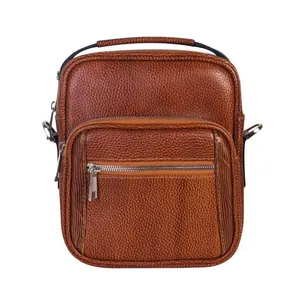 کیف رودوشی مردانه مدل چرم طبیعی کد KRD-27