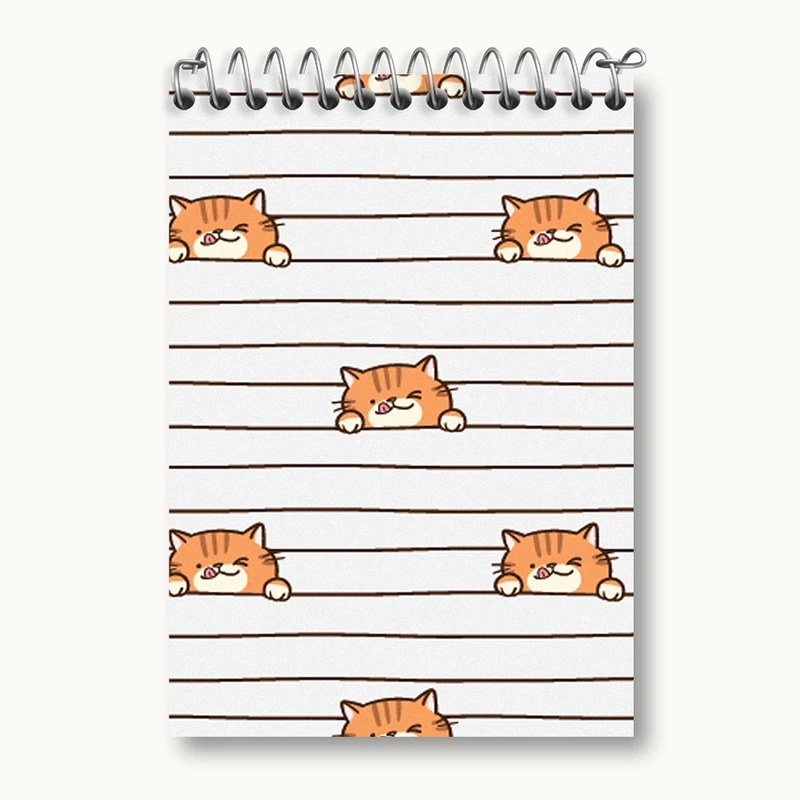 دفتر یادداشت 50 برگ خندالو مدل گربه (Cat) کد N958