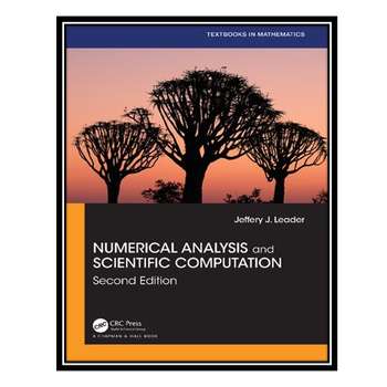  numerical analysis and scientific computation 