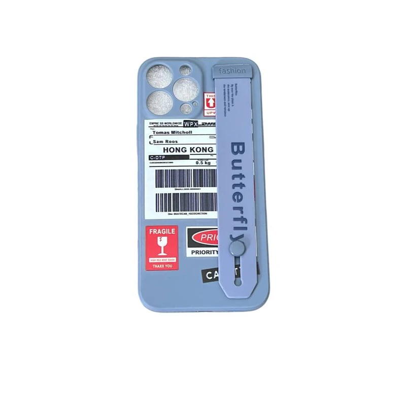 کاور مدل سیلیکونی دستبندی طرح Butterfly کد 481 مناسب برای گوشی موبایل اپل Iphone 13 promax