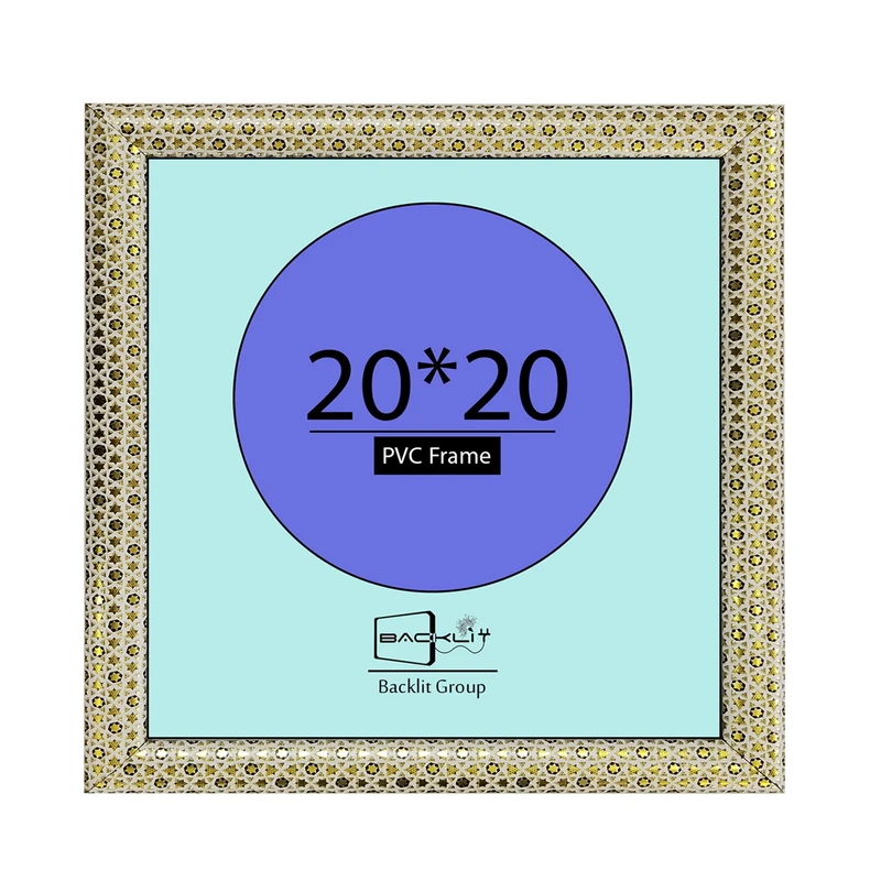 قاب عکس بکلیت طرح خاتم مدل 22 روگرد رومیزی سایز 20×20 سانتی متر