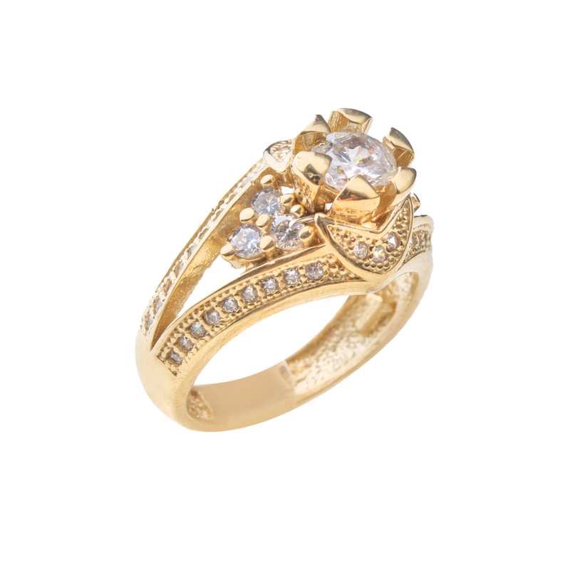 انگشتر زنانه النا آراکس مدل طلاروس