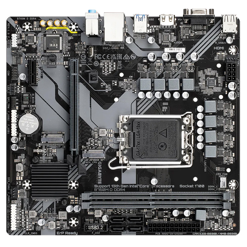 مادربرد گیگابایت مدل B760M D DDR4 rev. 1.0