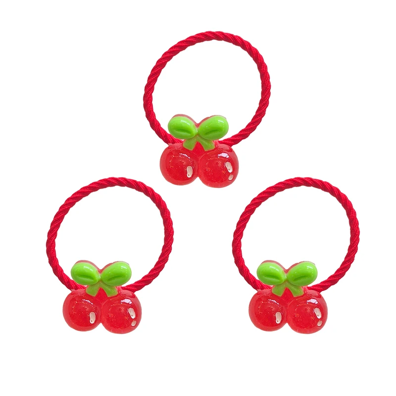 کش مو دخترانه مدل گیلاس بسته سه عددی