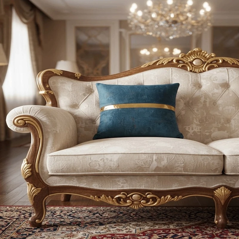 کاور کوسن مدل نوار دار سایز 42*42 سانتی متر بسته دو عددی