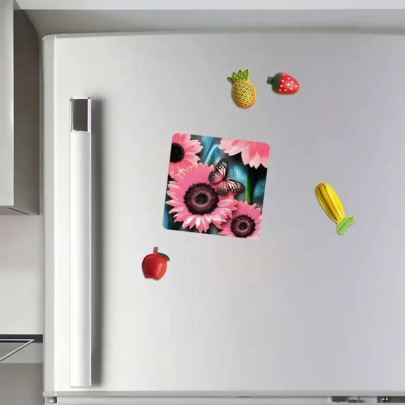 مگنت طرح گل و پروانه مدل mg10214