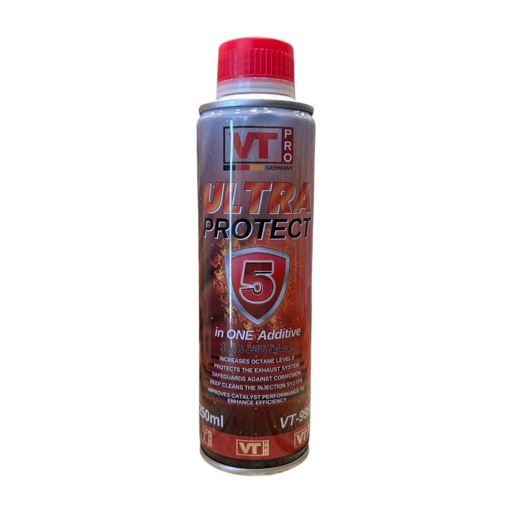 مکمل سوخت پنج کاره خودرو وی تی پرو مدل Ultra Protec حجم 250 میلی لیتر