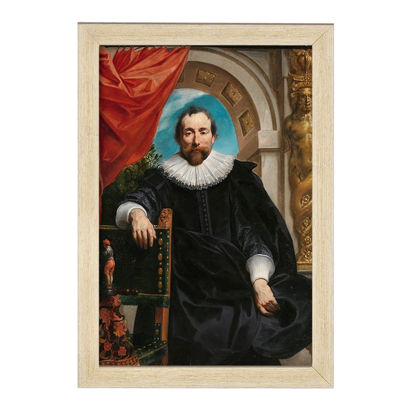 تابلو خندالو مدل پرتره روژه لو ویتر اثر جیکوب جردن کد F12395