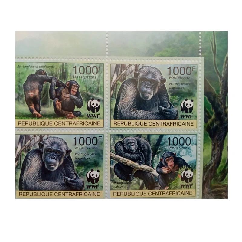 تمبر یادگاری مدل گونه های در حال انقراض مجموعه 4 عددی