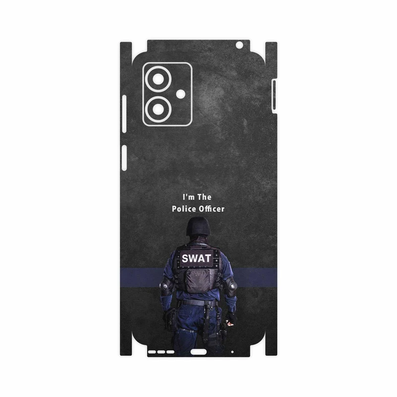 برچسب پوششی ماهوت مدل Police Officer-FullSkin مناسب برای گوشی موبایل موتورولا Moto G14
