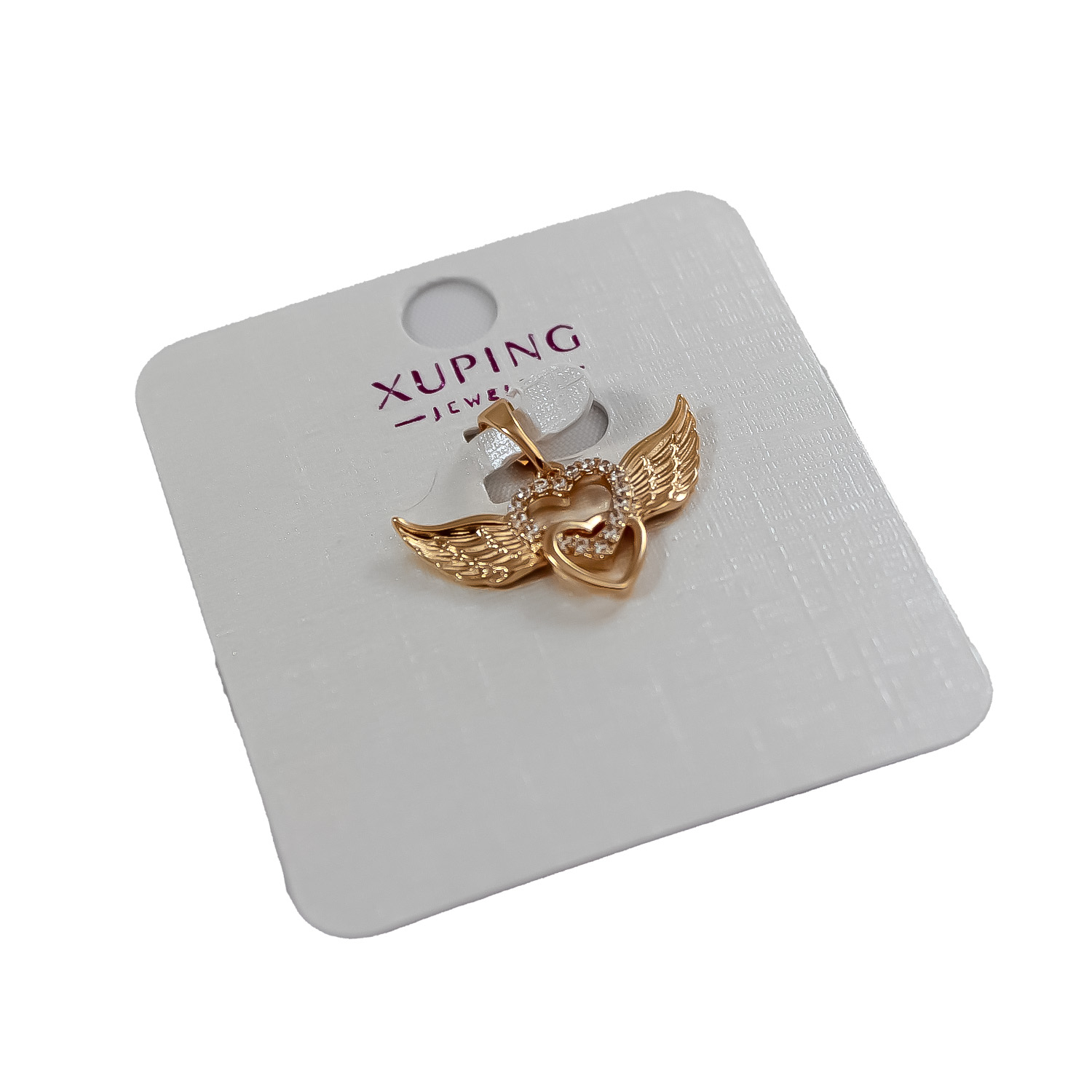 گردنبند زنانه ژوپینگ طرح بال و قلب