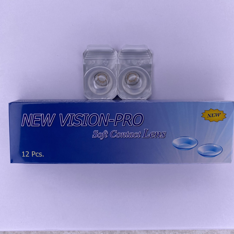 لنز چشم نیو ویژن پرو مدل LG رنگ طوسی عسلی کاملا طبیعی