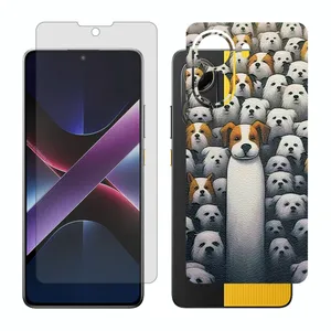 Glass Together model transparent screen protector suitable for Xiaomi Poco X7 Pro mobile phone with back cover sticker