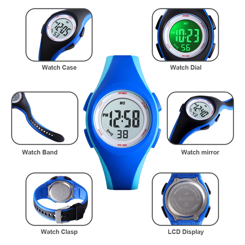 ساعت مچی دیجیتال اسکمی مدل 1459LTBU