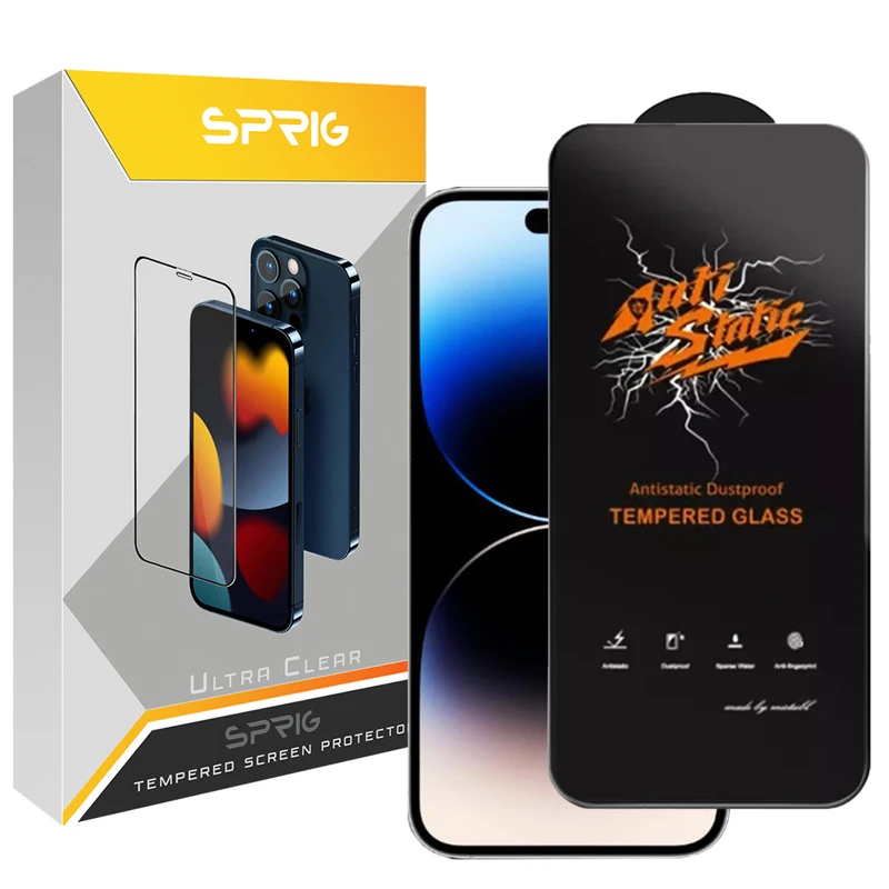 محافظ صفحه نمایش آنتی استاتیک اسپریگ مدل ANTIS مناسب برای گوشی موبایل اپل Iphone 14 Pro max
