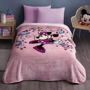  پتوی ازدیلک مدل Minnie Mouse تک نفره سایز 155×215 سانتی متر